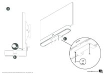 TV Mount Attachment for Sonos Beam - Black with 5m power cable