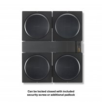 Wall Mount for 4 Sonos Amps - Black