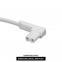Short Power Cable for Sonos One, One SL and Play:1 - White