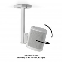 Ceiling Mount for Sonos One, One SL and Play:1 - White