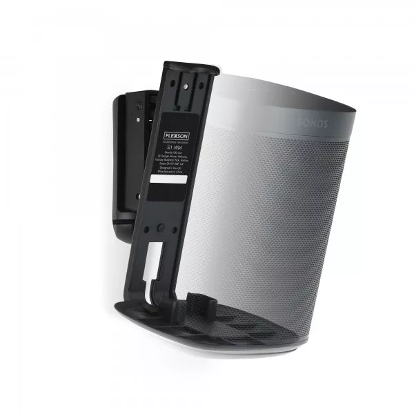 Black Flexson Wall Mount for Sonos One and Sonos PLAY:1 