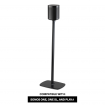 Two Sonos ONE SL Speakers + Two Floor Stand for Sonos One SL BLK